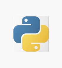 Python Logo Tile Print Art Board