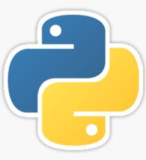 Python Logo Tile Print Sticker