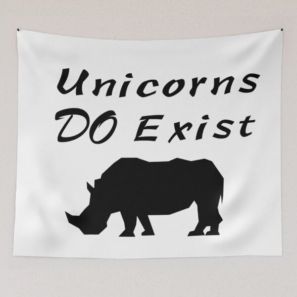 Item preview, Unicorns DO Exist - black designed and sold by -JustSayin.