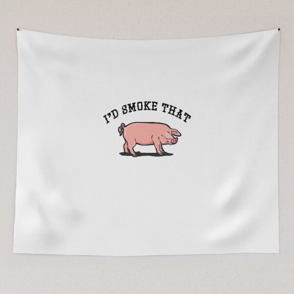 Item preview, Funny BBQ product   I'd Smoke That   Pig Gift Ideas designed and sold by stuch75.