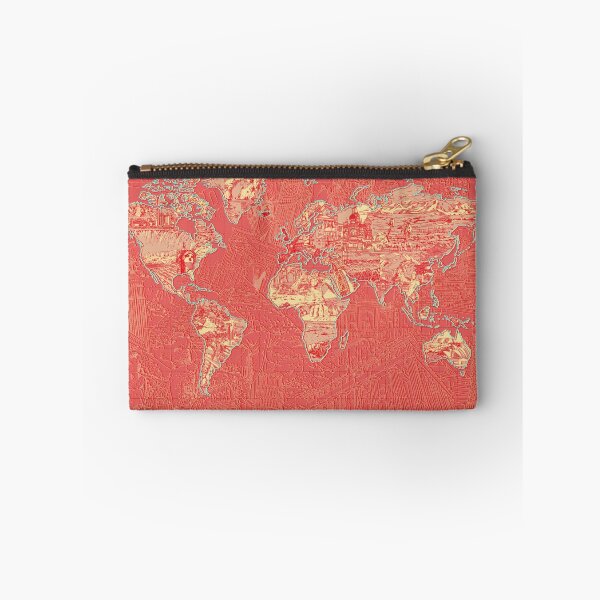 Item preview, World Map landmarks 9 designed and sold by BekimART.