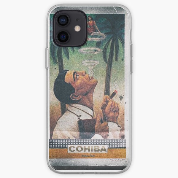 Cohiba Cuban cigar artwork iPhone Soft Case