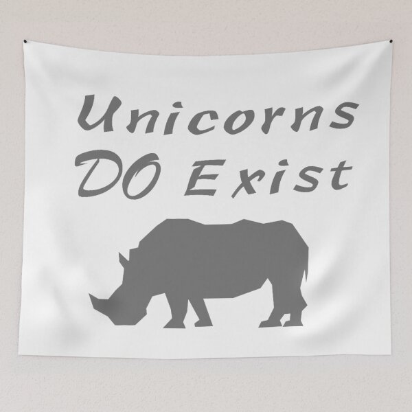 Item preview, Copy of Unicorns DO Exist - grey designed and sold by -JustSayin.