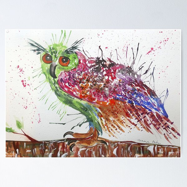Item preview, The Very Colourful Owl designed and sold by Casimirasart.