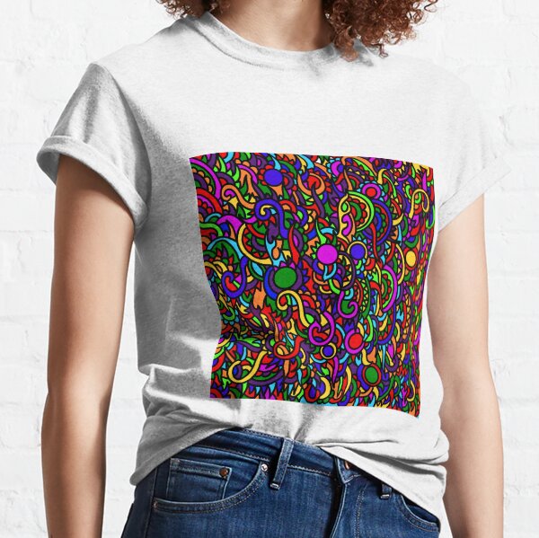 Stained Glass doodle Classic T-Shirt