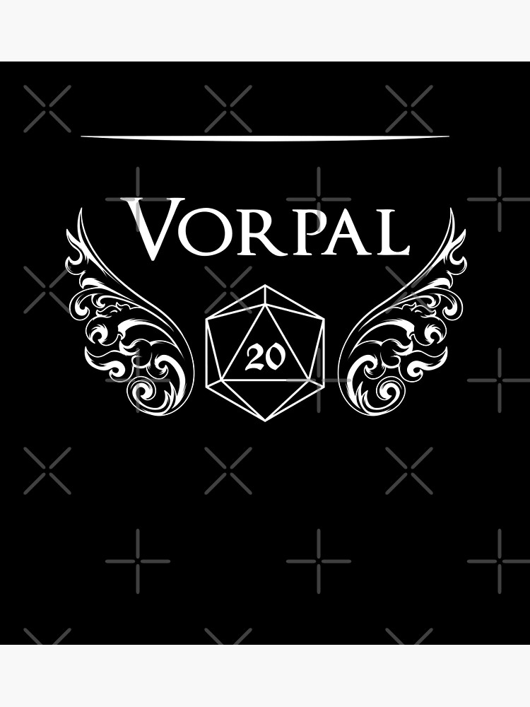 Review Vorpal D And D Poster For Sale By Xerose Redbubble