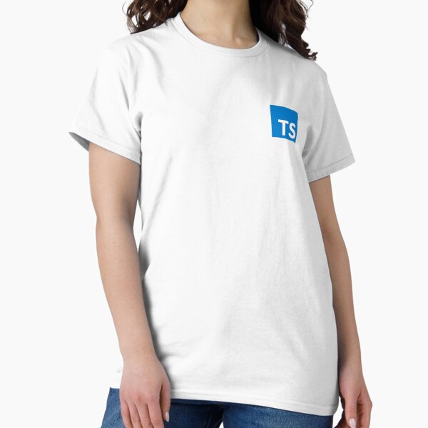 Vista previa del artículo con la obra «Logo TypeScript (Blanco)», diseñado y vendido por hellkni9ht.