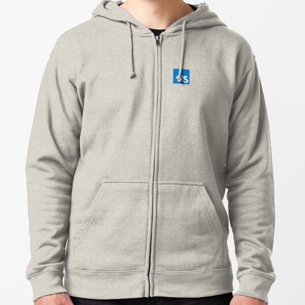TypeScript Logo (White) Zipped Hoodie