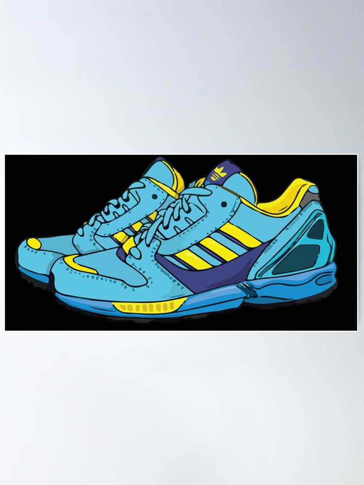 ZX 8000 Aqua sneakers | Poster