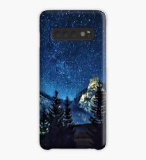 Starry night Mountain scene Case/Skin for Samsung Galaxy