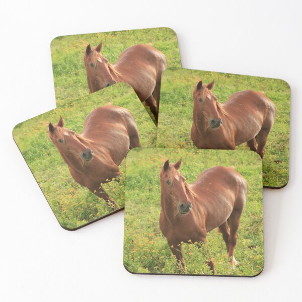 Item preview, Horse in a field with flowers designed and sold by Gaspar Avila.
