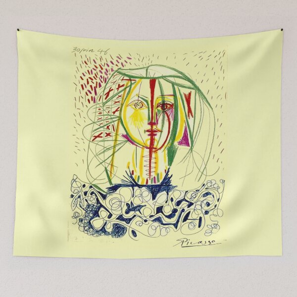 Item preview, FRANCOISE : Vintage 1946 Portrait  Print designed and sold by posterbobs.