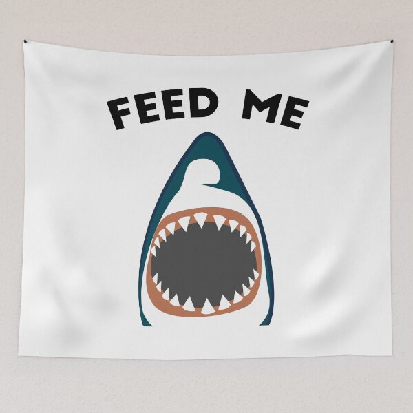 Item preview, Feed Me product Funny Shark Lover design designed and sold by banwa.