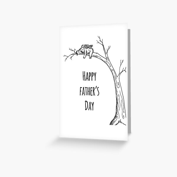 Item preview, Happy Fathers day Koala designed and sold by KitCatCards.