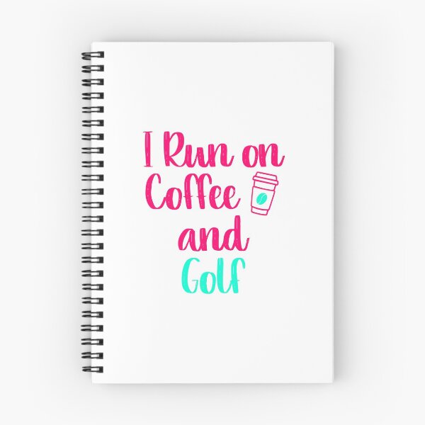 Item preview, I Run on Coffee and Golf Fun Golfer Gift designed and sold by at85productions.