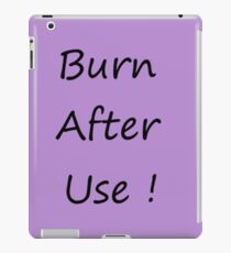 Burn After Use Purple iPad-Hülle & Klebefolie