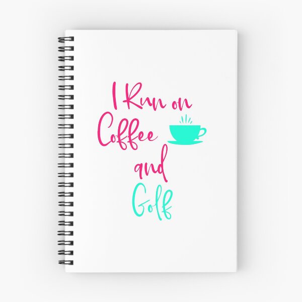 Item preview, I Run on Coffee and Golf Fun Golfer Quote designed and sold by at85productions.