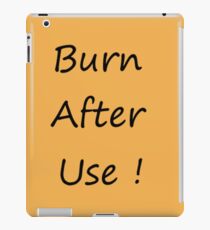 Burn After Use Orangy iPad-Hülle & Klebefolie
