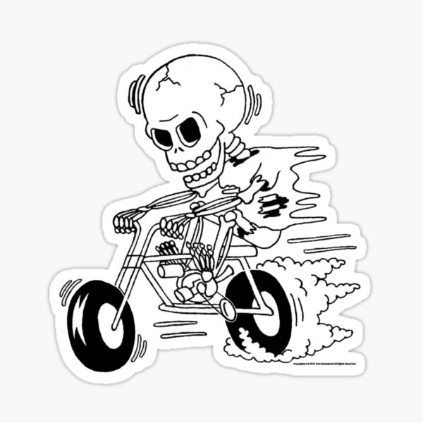 Artikel-Vorschau von Skeleton Maniac, designt und verkauft von minibikemaniac.