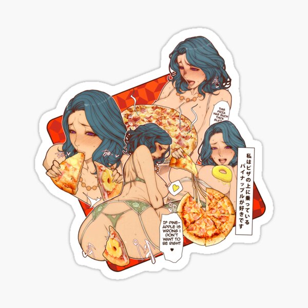 Pineapple pizza 2P Sticker