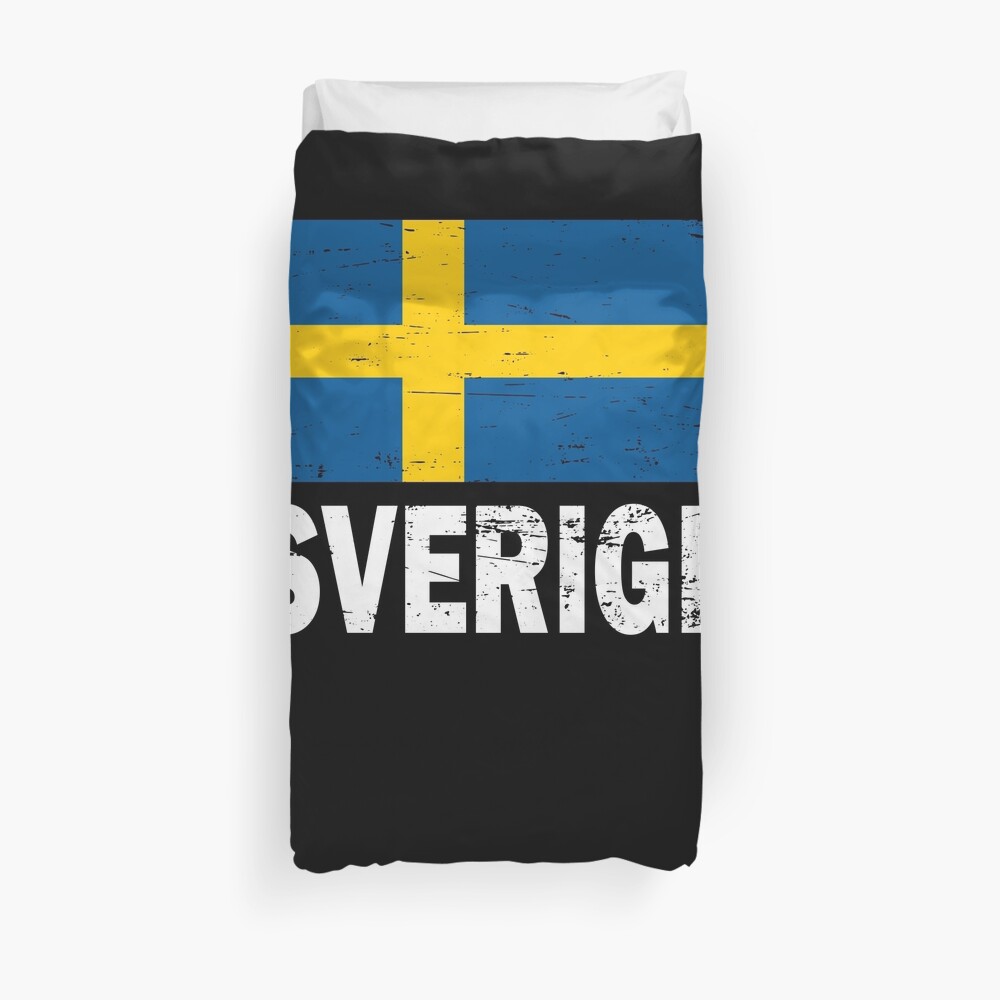 Sweden Flag Flag Scandinavia Jersey Jersey Swedish Gift Duvet