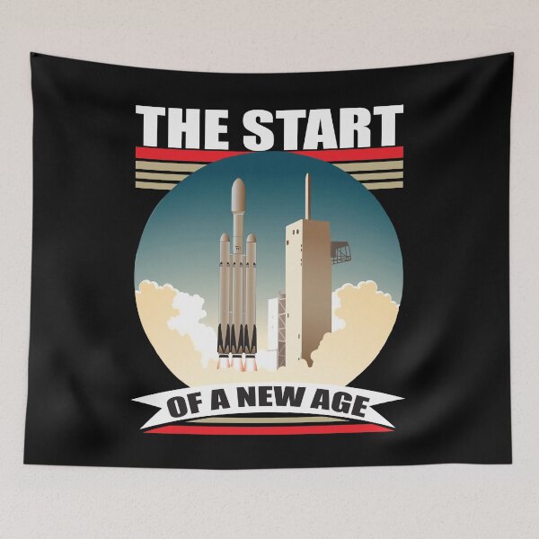 Item preview, Falcon Heavy Launch Shirt The Start of a New Age Space X designed and sold by TheContactor.