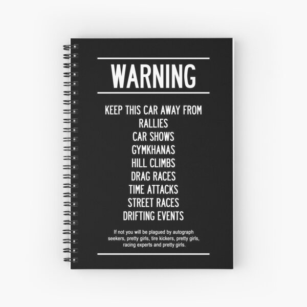 Keep this car Away!! Spiral Notebook