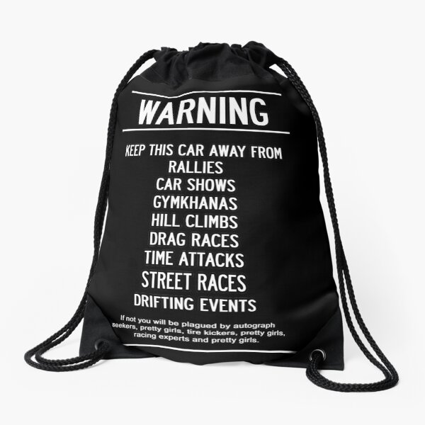 Keep this car Away!! Drawstring Bag