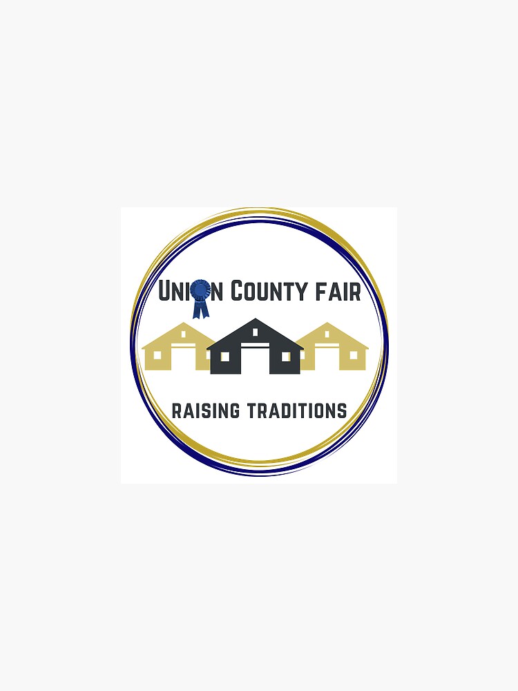 "Union County Fair logo" Sticker by maddieallyse Redbubble