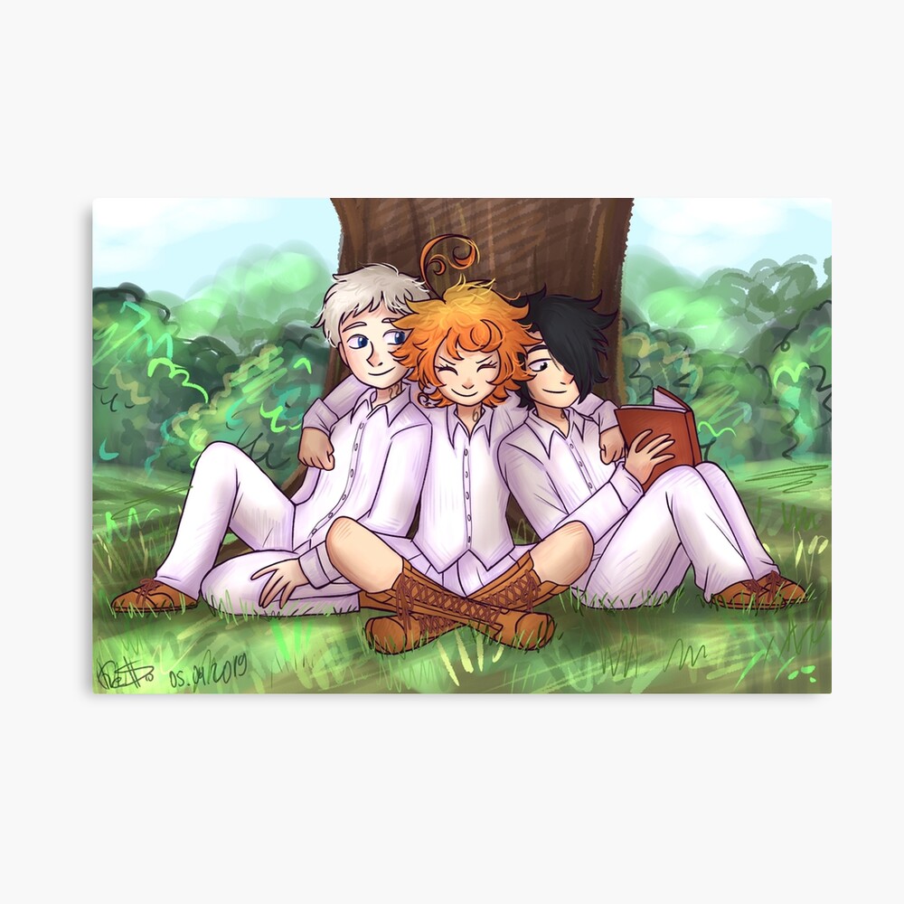 The Promised Neverland Emma Ray & Norman Characters | Art Board Print