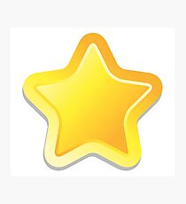 Simple rounded star Photographic Print