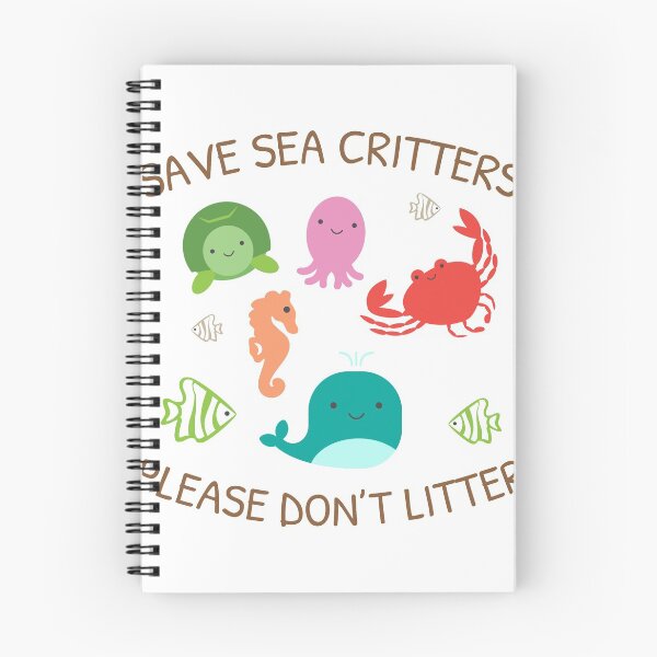 Item preview, Save Sea Critters Please Don't Litter Environmental print designed and sold by banwa.