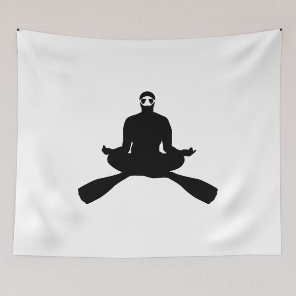 Item preview, Meditating FreeDiver design Freediving graphic designed and sold by banwa.