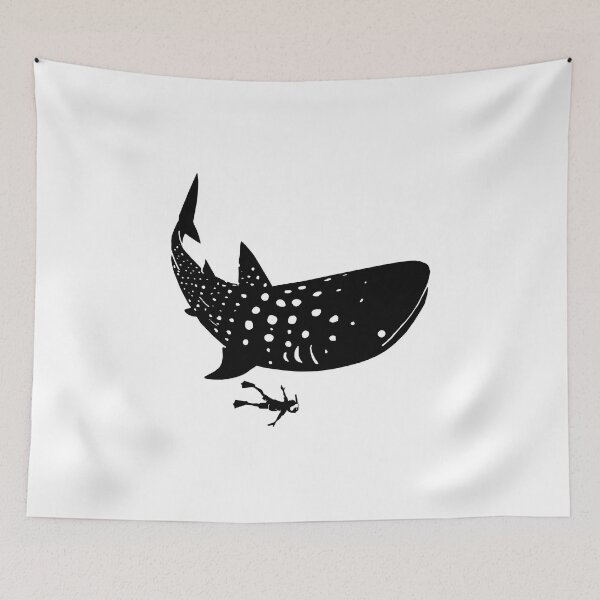 Item preview, Whale Shark Diving graphic Snorkeling print designed and sold by banwa.