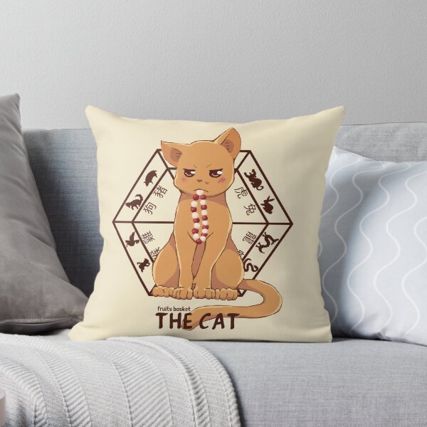 Kyo the cat Throw Pillow