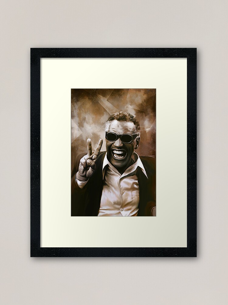 Alternate view of Ray Charles Framed Art Print