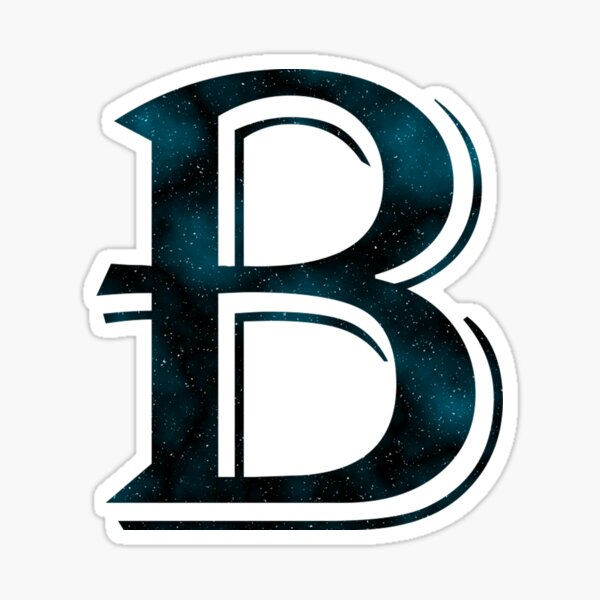 Letter B Space Stickers | Redbubble