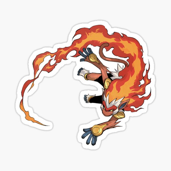 Infernape Flame Wheel Sticker