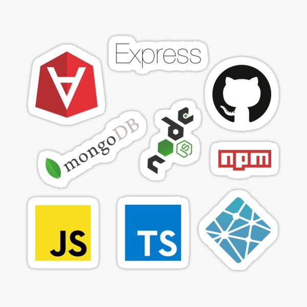 MEAN Stack Development Combo Pack (med+) Sticker