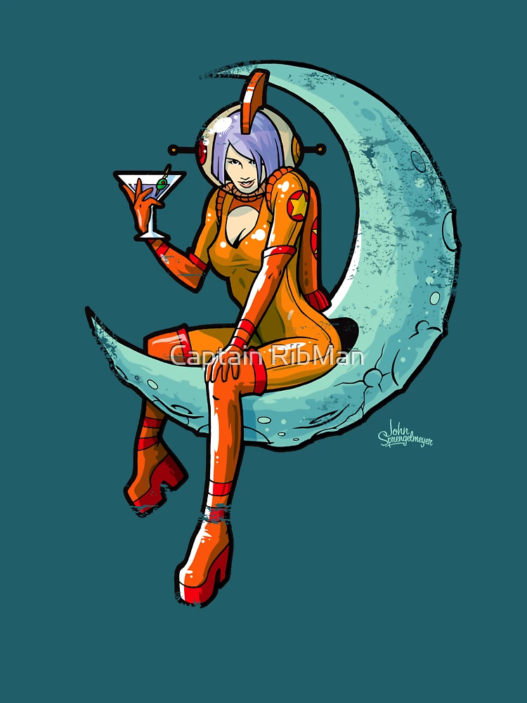 Imagen 4 de 4, Camiseta relajada con la obra simplemente, diseñada y vendida por Captain RibMan.