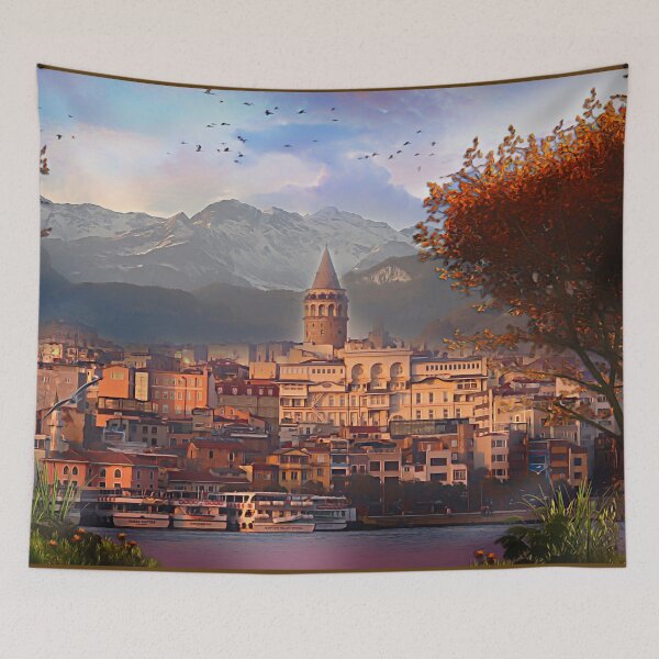 Item preview, village on the mountainside designed and sold by Jasmina Seidl.