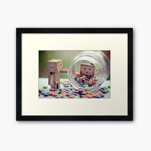 caught in a cookie (sweets) jar... Framed Art Print
