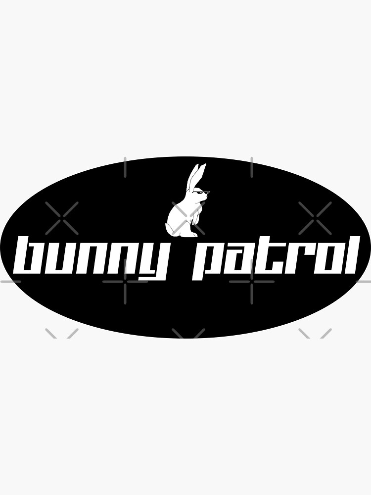 Thumbnail 3 of 3, Sticker, Bunny Patrol designed and sold by tinaschofield.