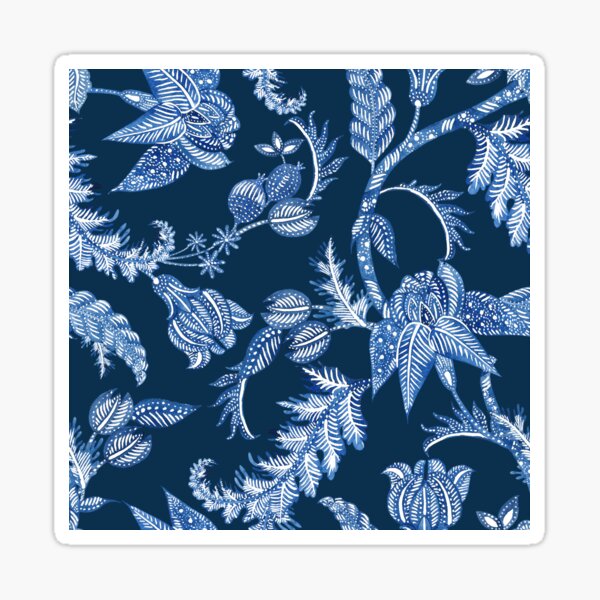 Artikel-Vorschau von ROYAL BLUE BATIK FLORAL, designt und verkauft von Urbaun.