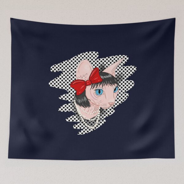 Item preview,  Pop Art Fashion Sphynx Cat designed and sold by DoodleMoose.
