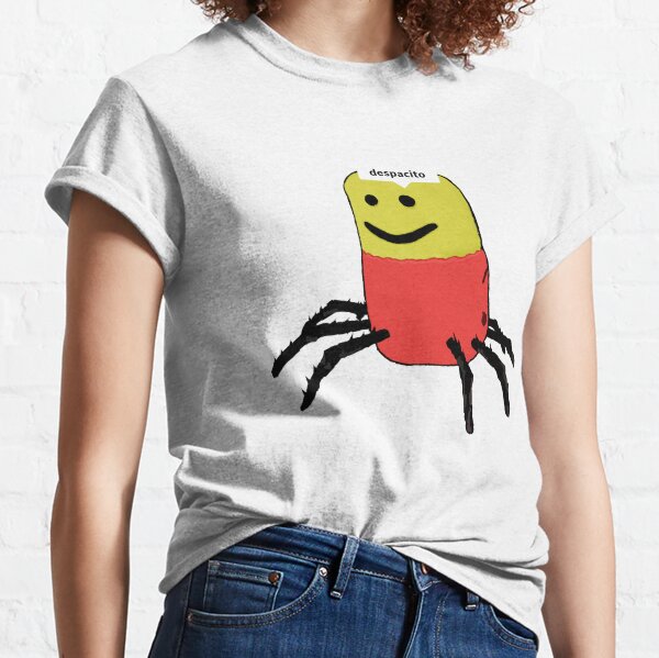 Despacito Spider T Shirts Redbubble - despacito roblox spider song