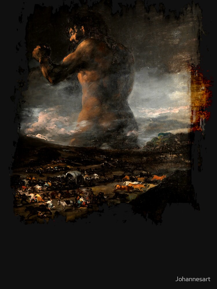 "The Colossus by Francisco de Goya The Giant El Coloso