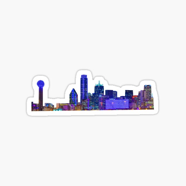 Item preview, Purple Dallas Skyline designed and sold by rosegold18.