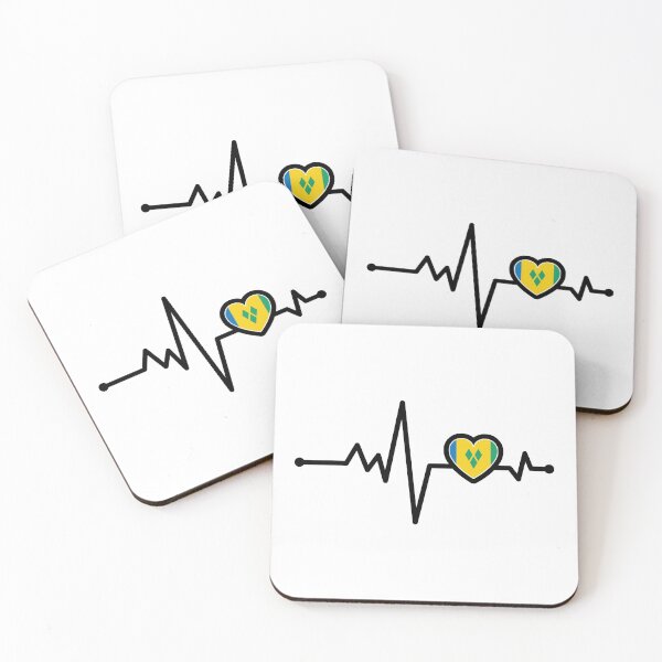 Item preview, St Vincent and the Grenadines Heart Monitor designed and sold by IdentiTee Studios.