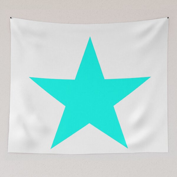 Item preview, Cyan 5-pointed Star Symbol designed and sold by Andrew Browne.